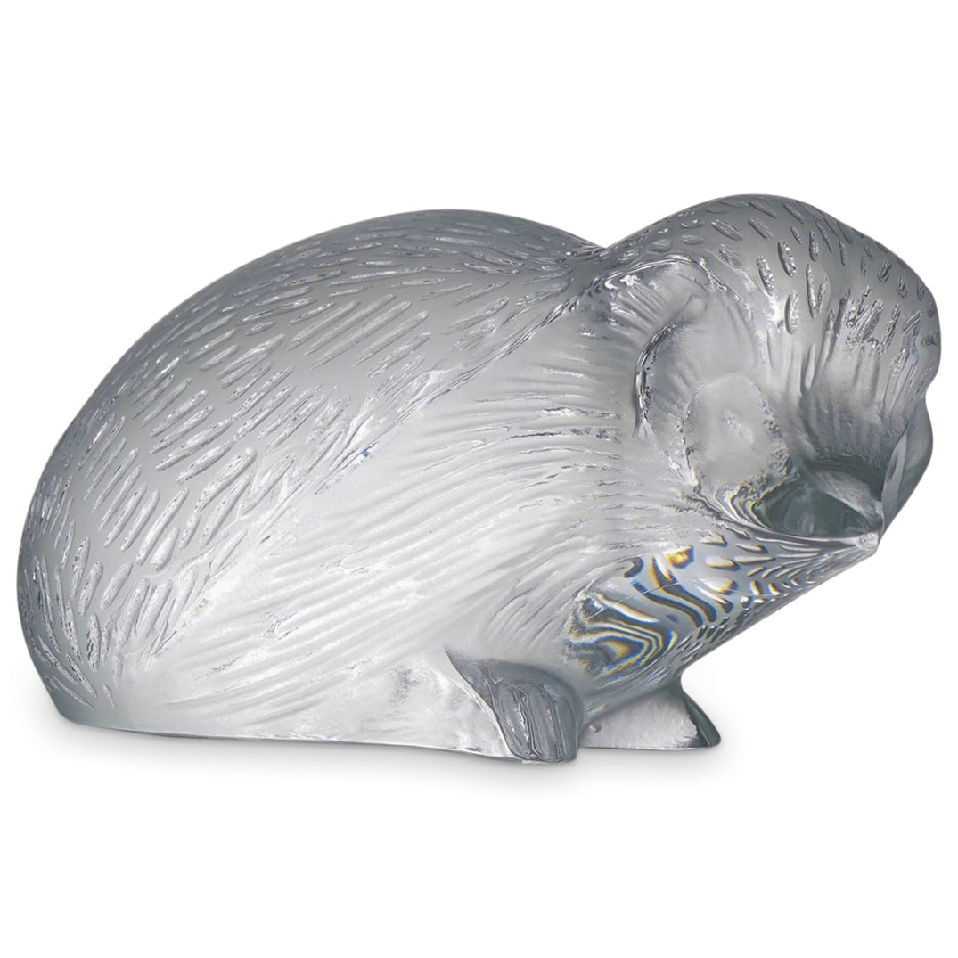 Lalique Crystal "Hedgehog" Paperweight Figurine (1 of 5)