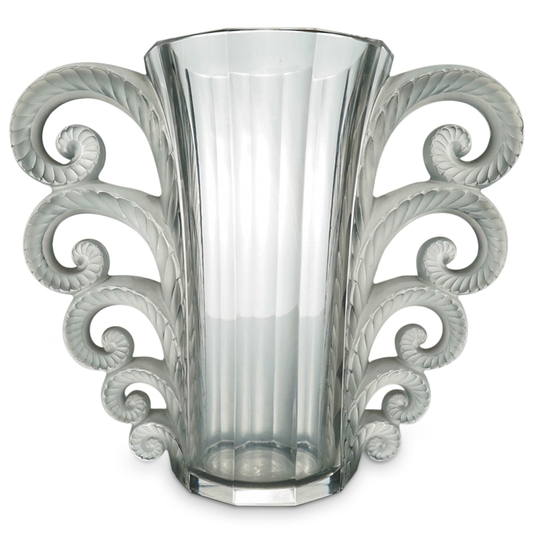 Rene Lalique "Beauvais" Vase In Clear And Frosty Glass (1 of 6)