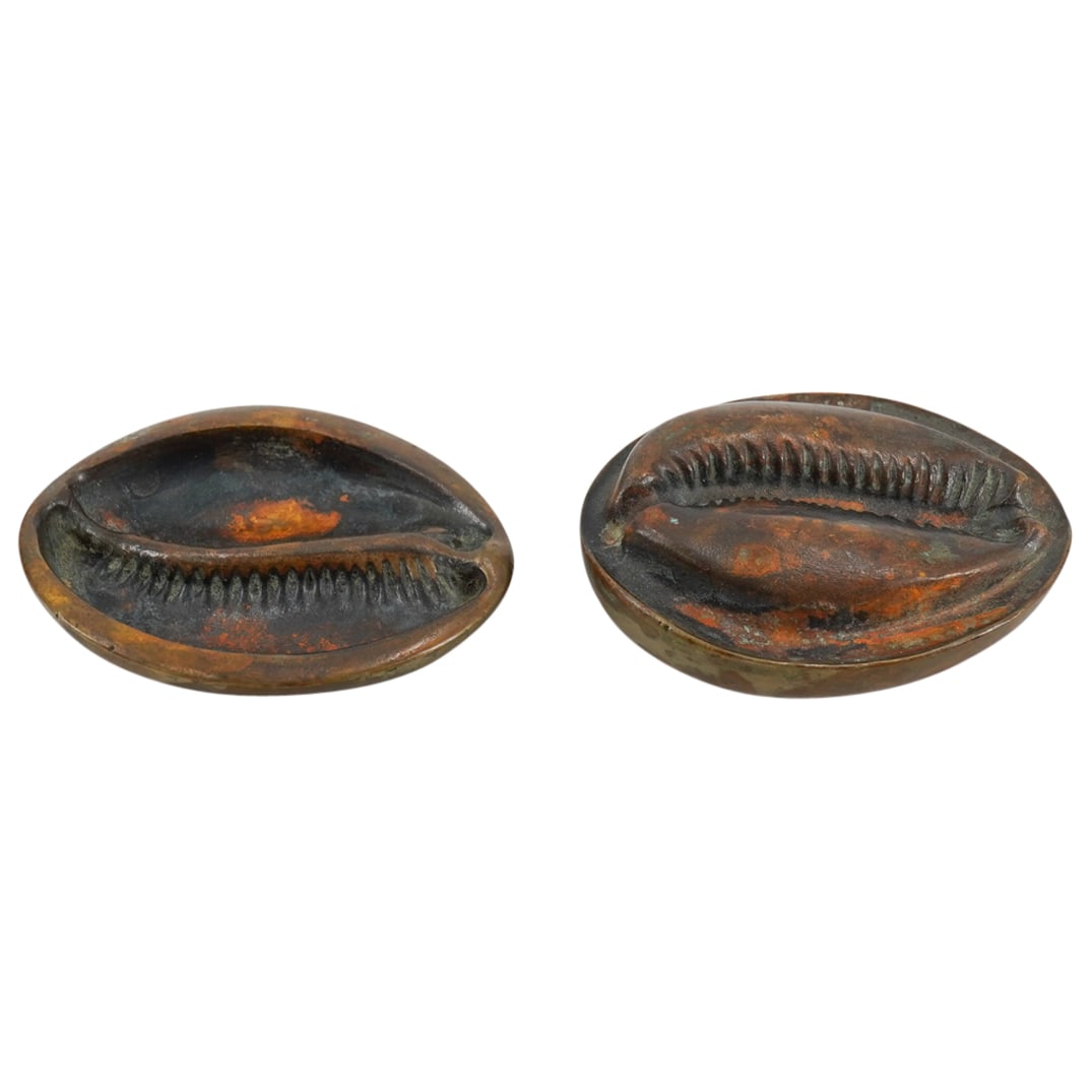 Paul Oudet Sculptural Bronze Cowrie Shell Box (1 of 4)