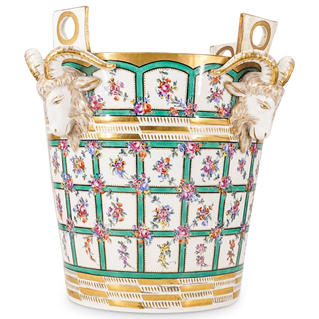 Very Large 19th Century Sevres Porcelain Cache Pot (1 of 15)