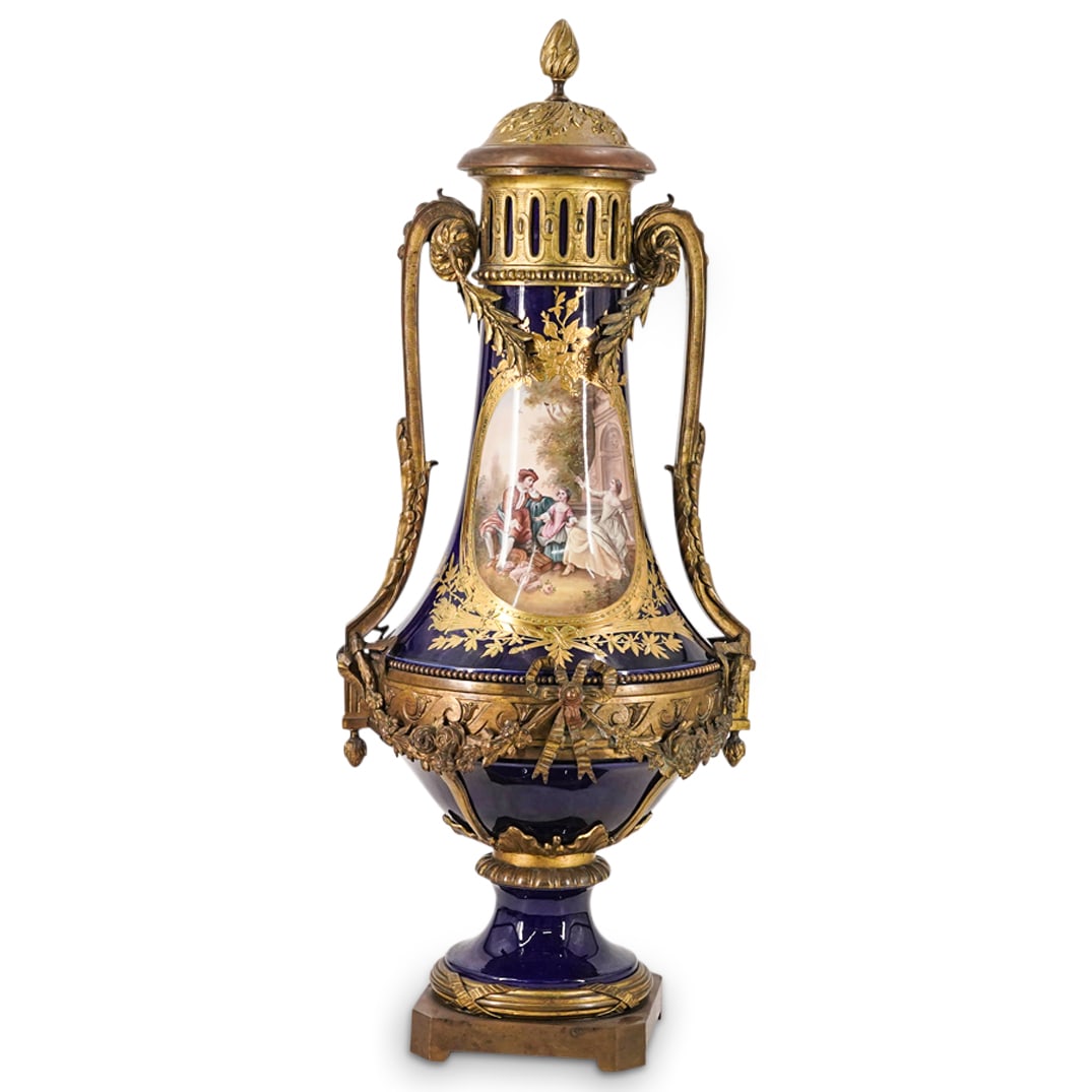 Large Antique French Sevres Porcelain Urn (1 of 18)