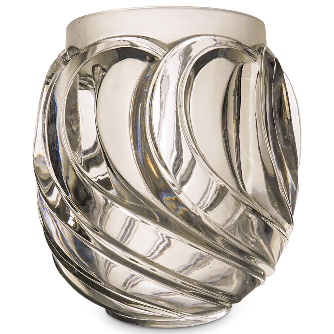Lalique "Flamme" Vase In Clear And Frosty Glass (1 of 5)