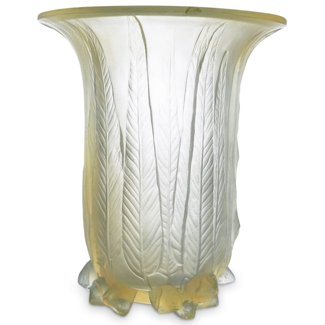 Lalique "Eucalyptus" Vase In Frosty Glass (1 of 5)