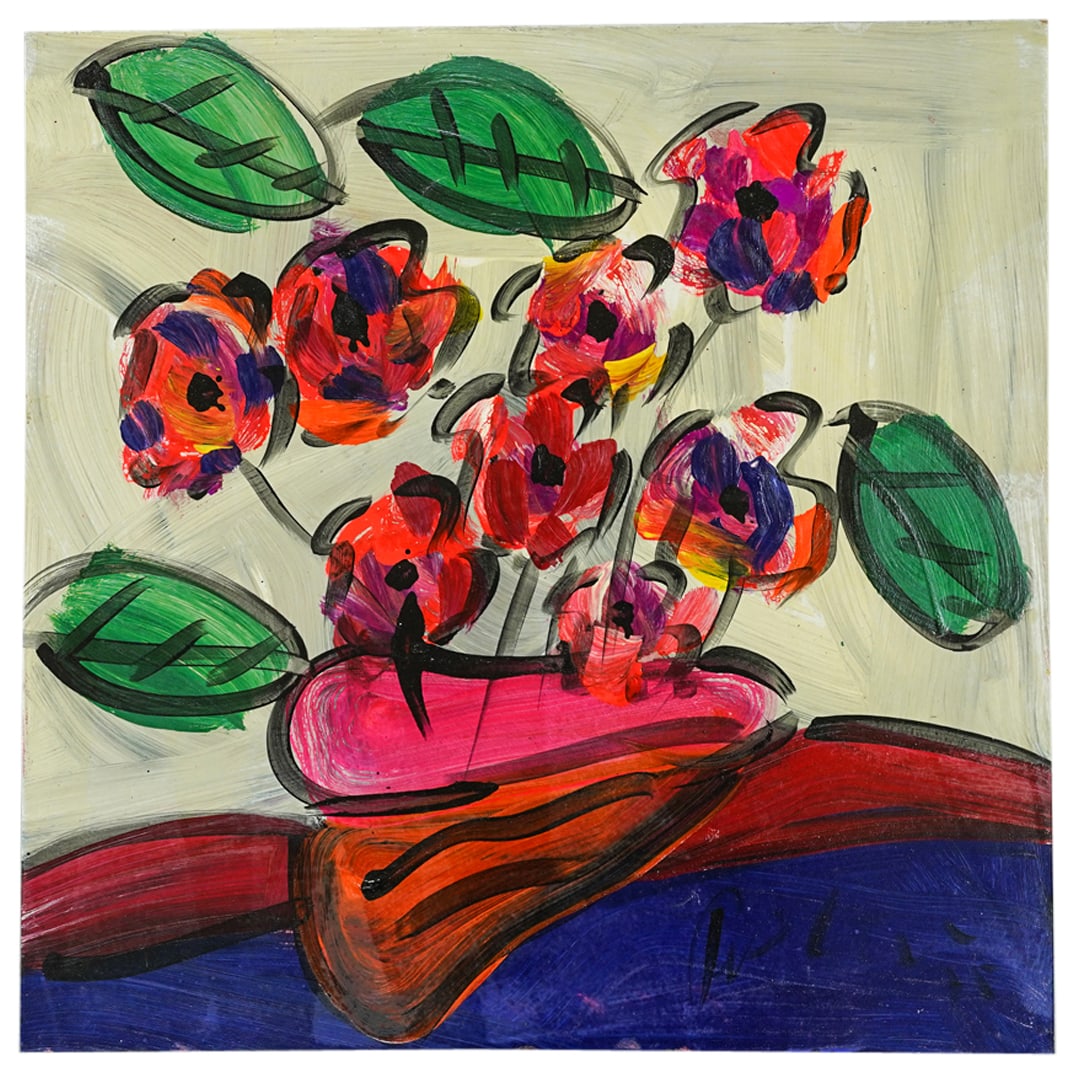 Peter Keil (B. 1942) Floral Still Life Oil On Board (1 of 5)