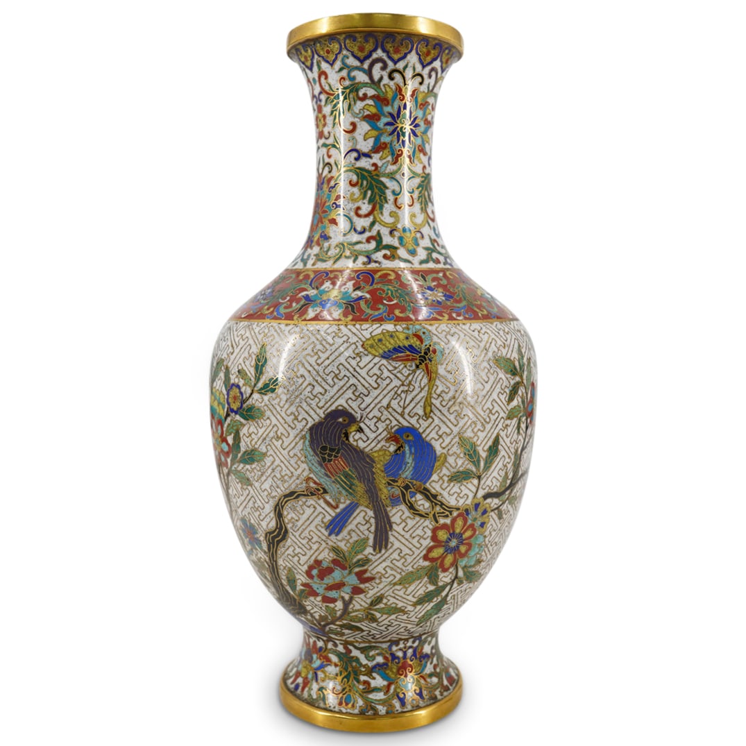 Antique Chinese Cloisonne & Gilt Bronze Vase (1 of 7)