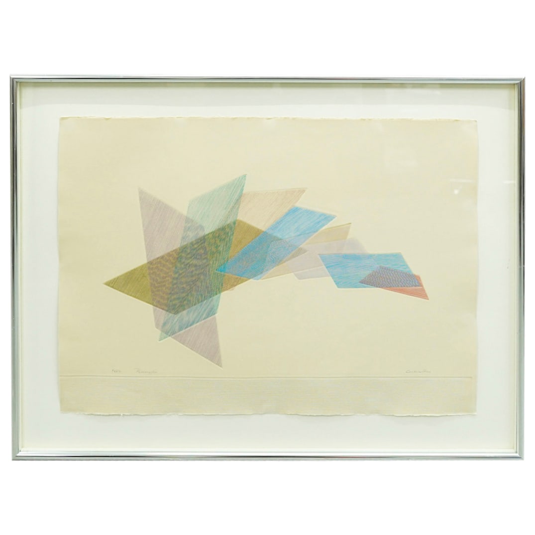 Caroline Stone (American, b. 1936) Abstract Etching in Color (1 of 6)
