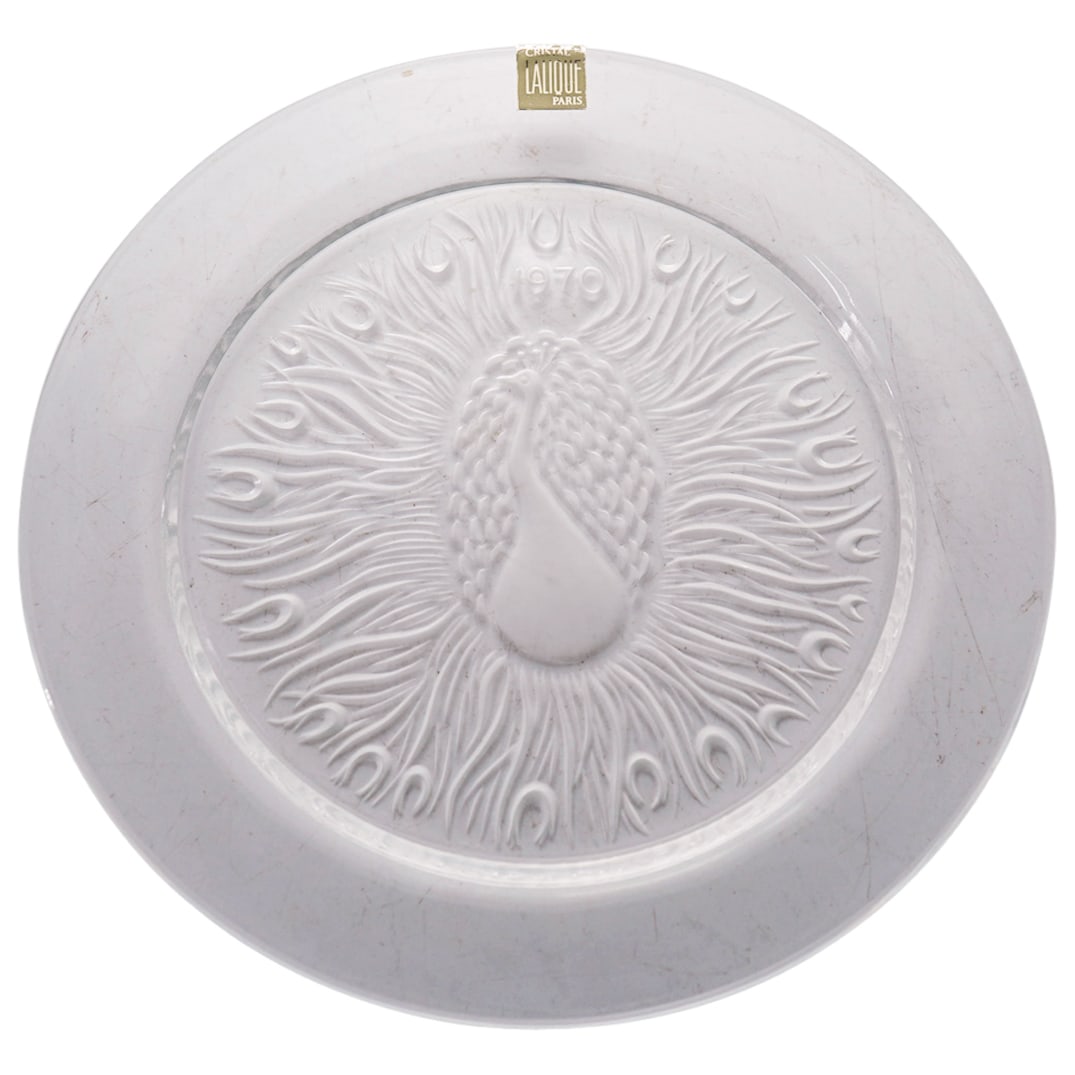 Lalique France Collector Plate In Clear And Frosty Glass (1 of 9)