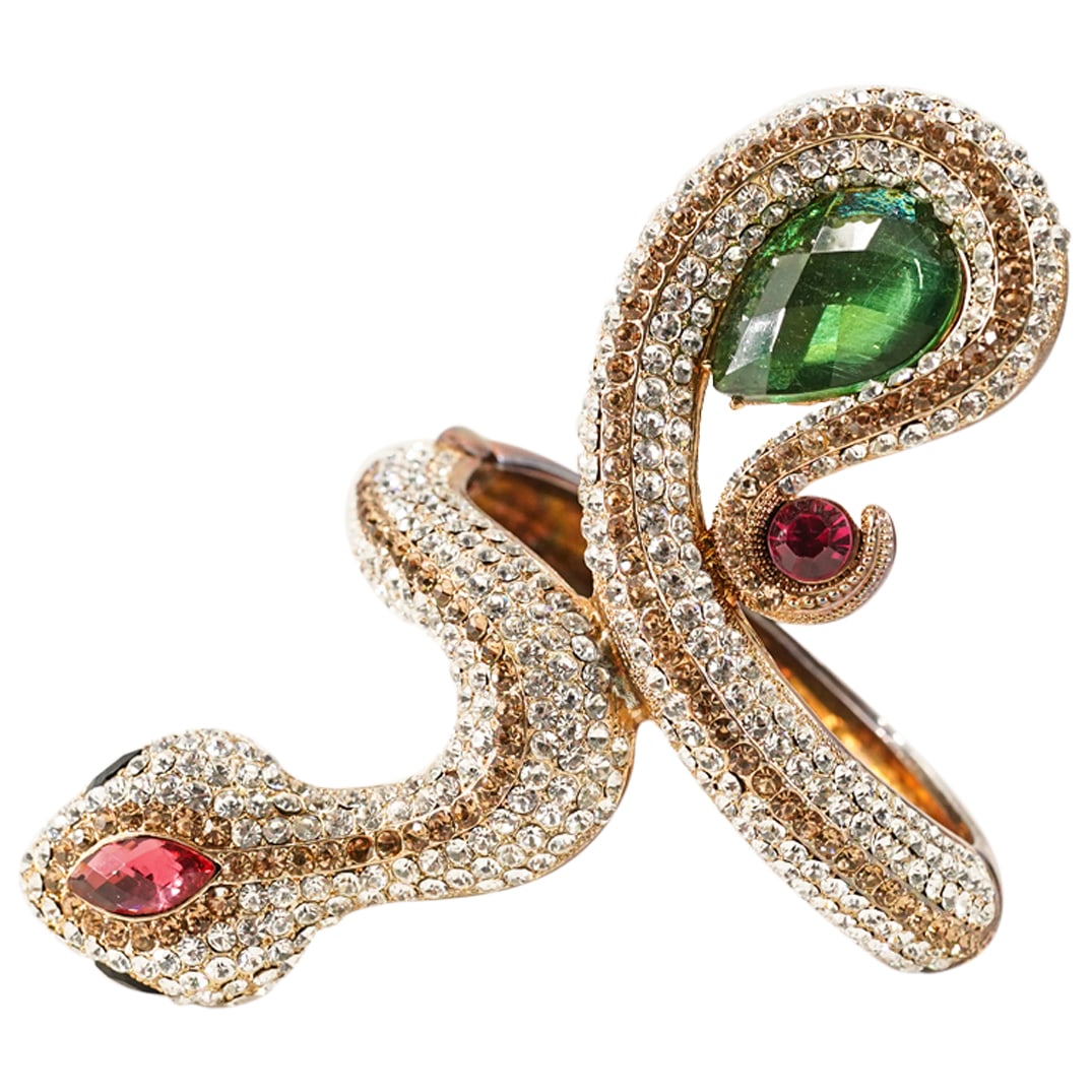 Vintage Snake-Shaped Costume Jewelry Cuff Bracelet (1 of 3)