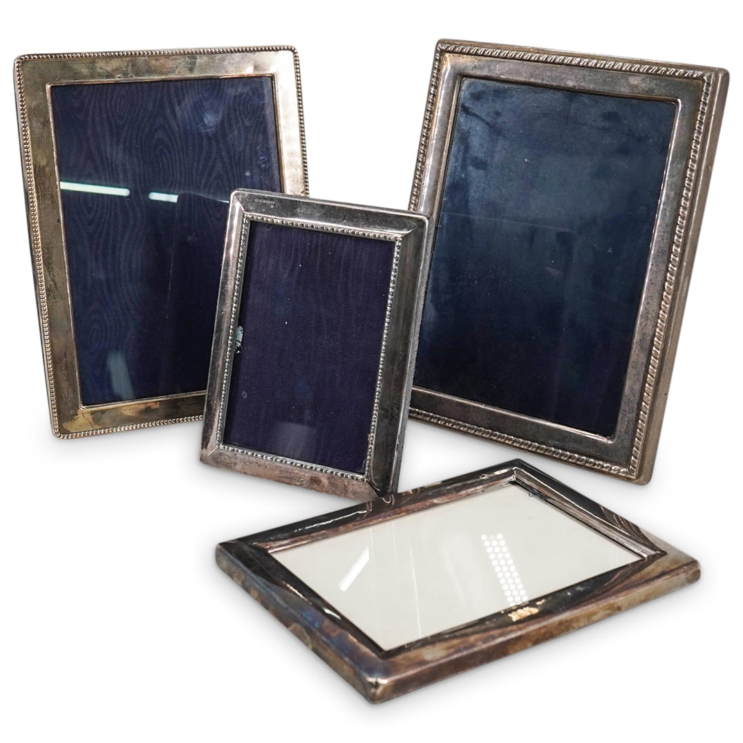 (4 Pc) English Sterling Silver Photo Frames Grouping Set (1 of 20)