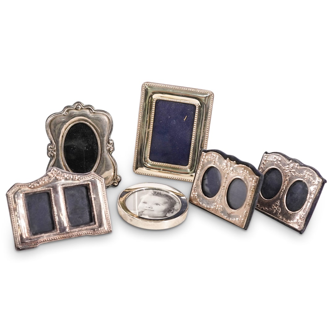 (6 Pc) European Sterling Silver Photo Frames Grouping Set (1 of 20)