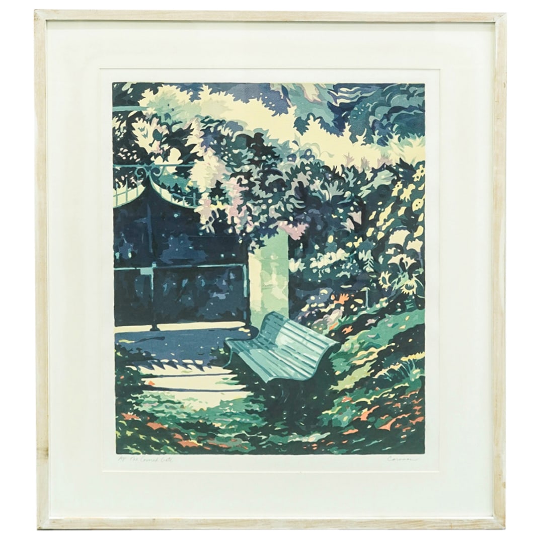 Jon Carsman (American, 1944–1987) 'The Covered Gate' Serigraph (1 of 5)