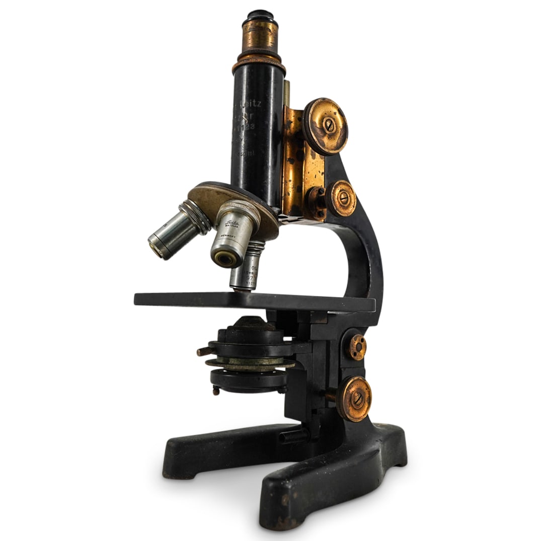 Antique German Ernst Leitz Wetzlar Iron Microscope (1 of 8)