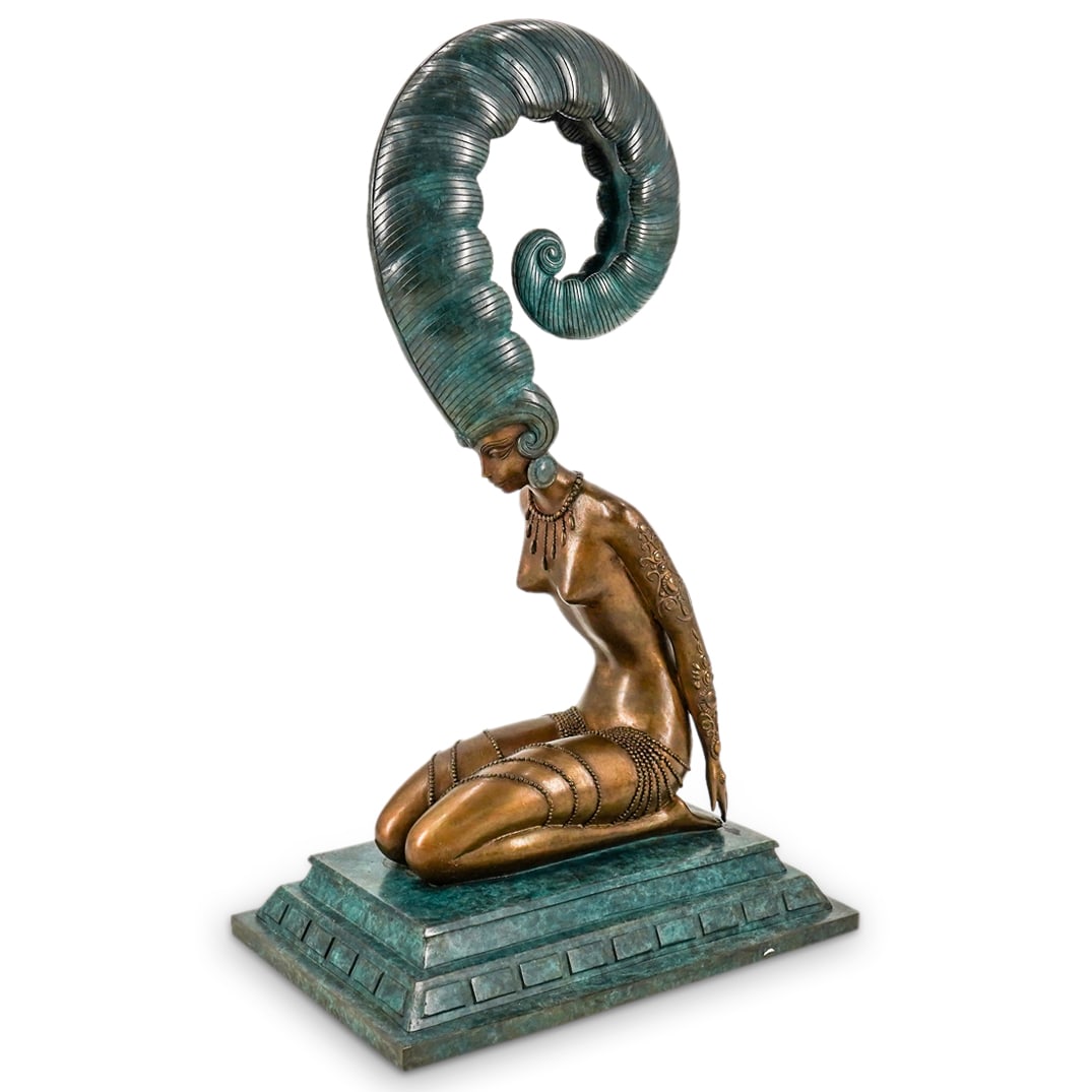 Erté (French, 1892-1990) "La Plume" Bronze (1 of 9)