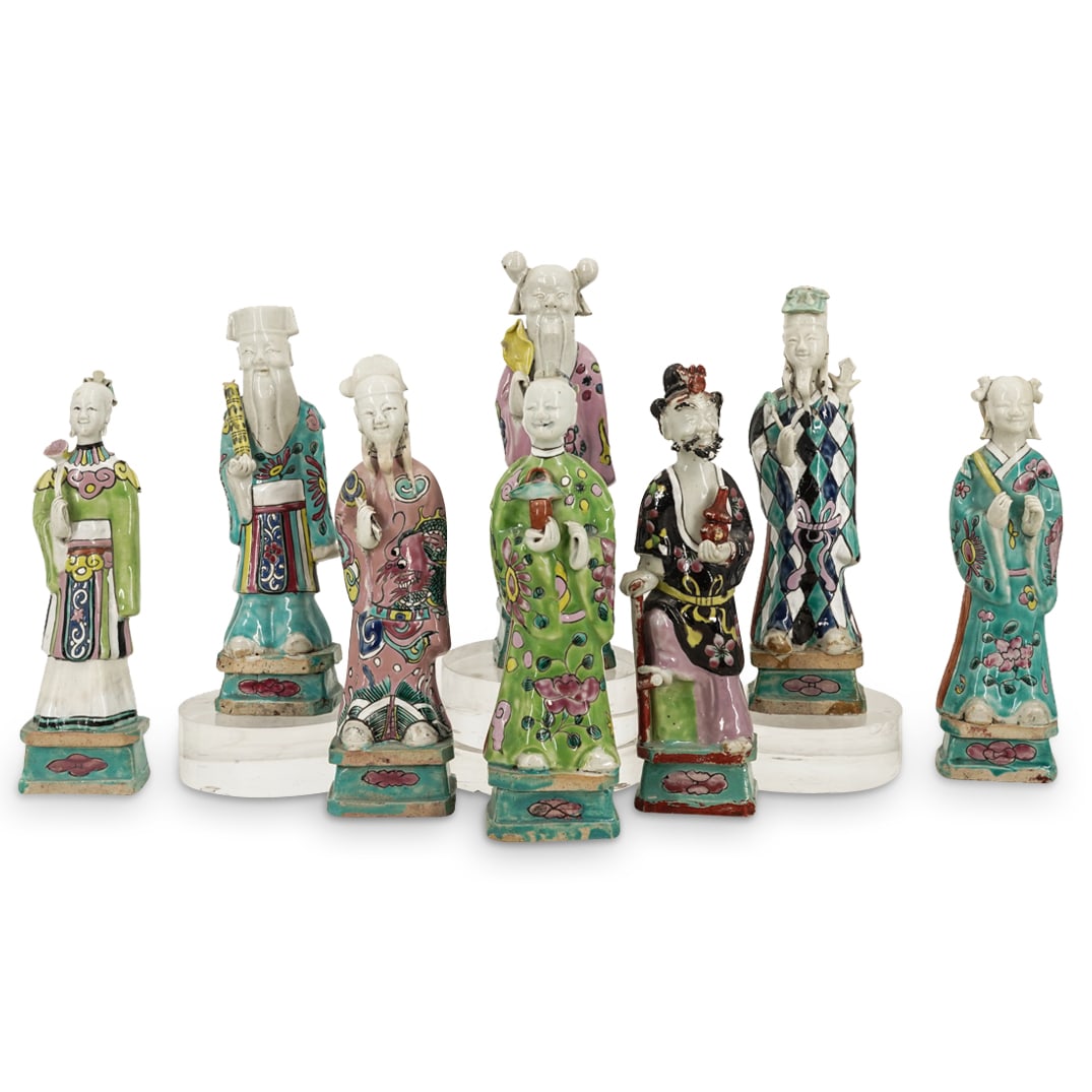 18th Century Chinese Famille Rose Porcelain Eight Immortals (1 of 12)