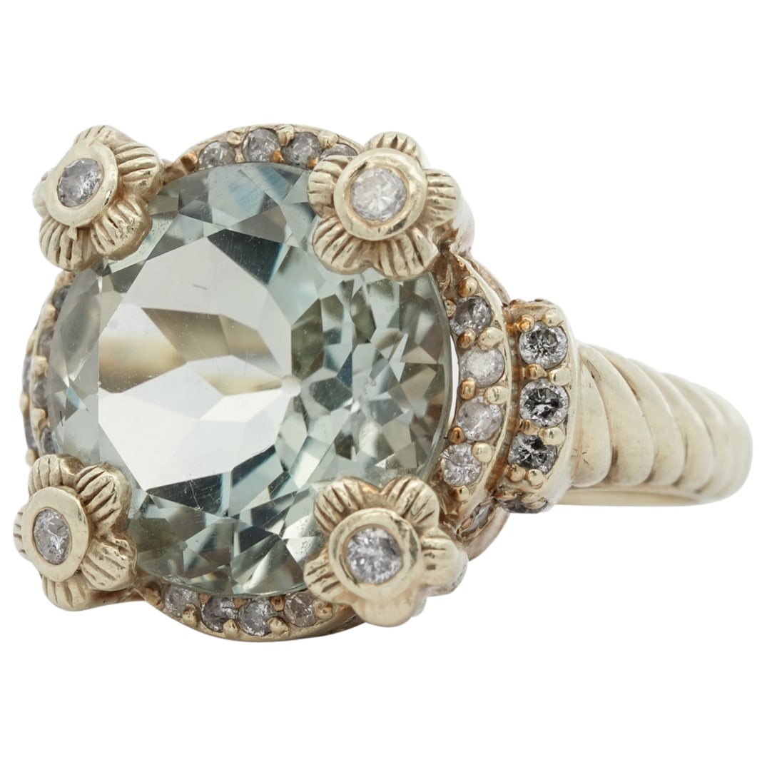 Konstantino Style 14k Gold and Prasiolite Ring (1 of 4)
