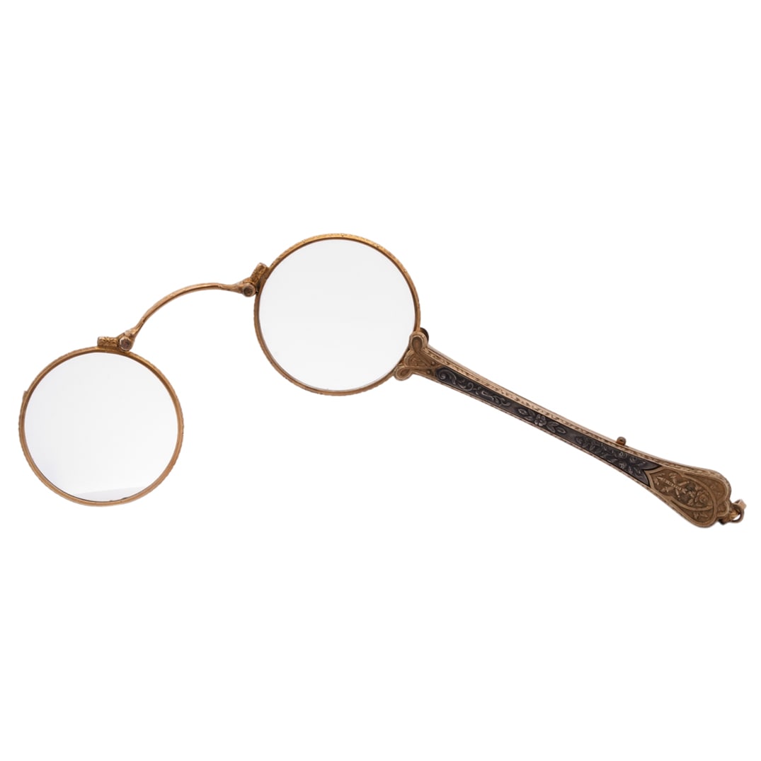 Victorian 14k Gold and Silver Expandable Lorgnette (1 of 7)