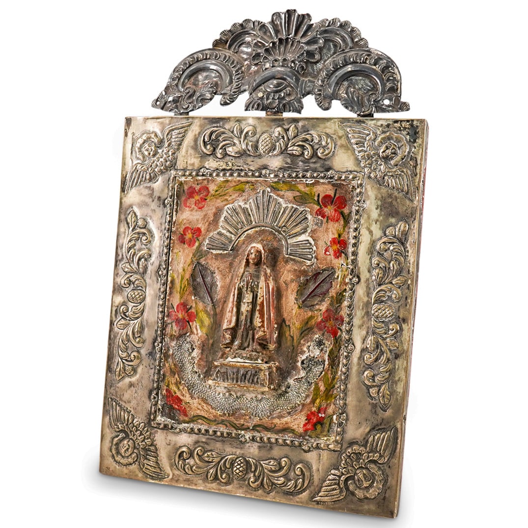 Antique Eastern Orthodox Icon W/ Silver Oklad (1 of 11)