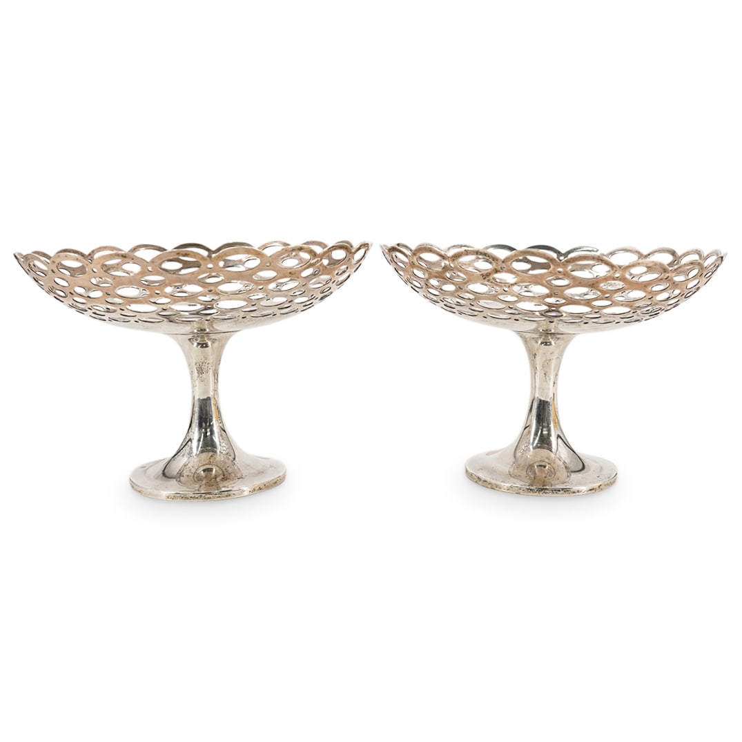 Pair George V Sterling Silver Compotes (1 of 8)