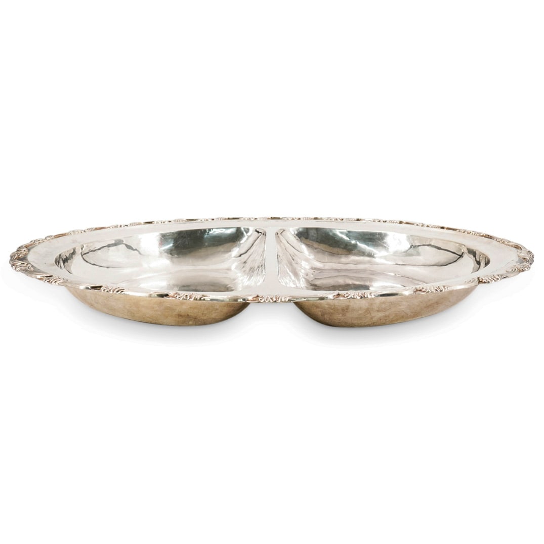 Peruvian 950 Silver Oval Divided Serving Tray (1 of 8)