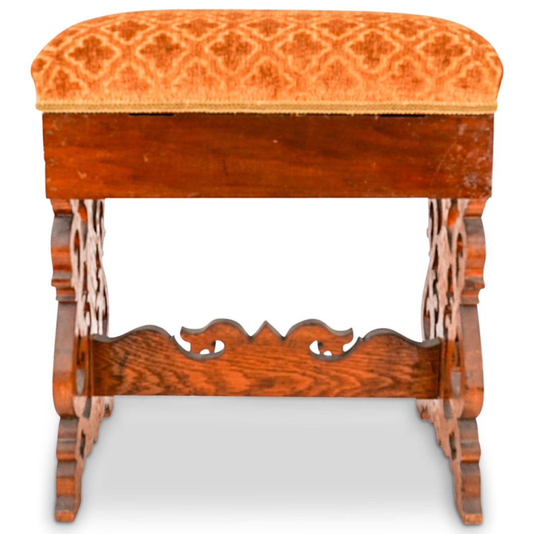 Eastlake Flip Top Padded Wood Stool (1 of 15)