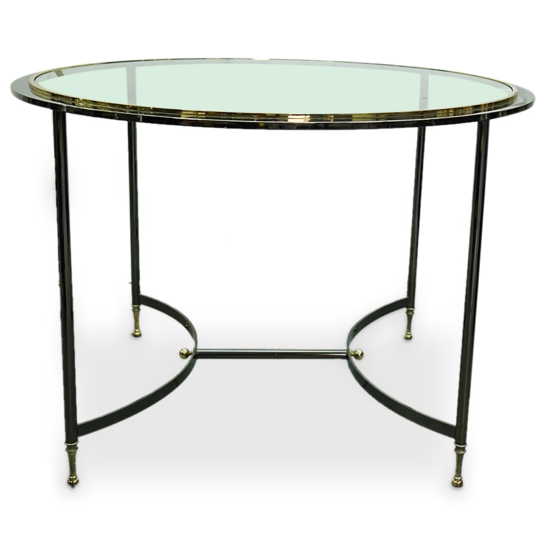 Maison Jansen Style Round Glass Top Table (1 of 8)