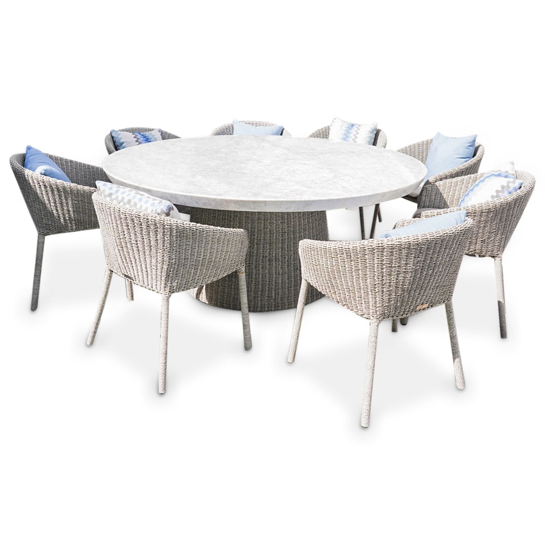 (9pc) Janus Et Cie Patio Table & Chair Set (1 of 16)