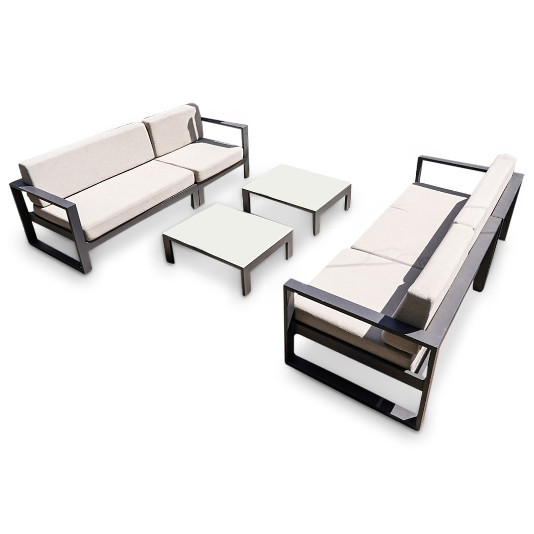 (6Pc) Janus Et Cie Patio Sectional & Table Set (1 of 20)