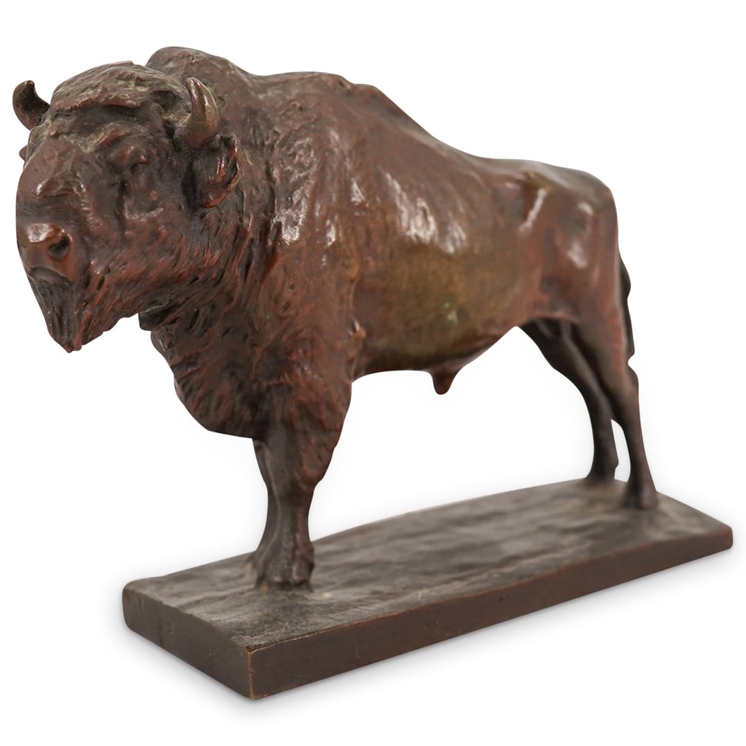 Carl Kauba Style Bronze Bison Sculpture (1 of 6)