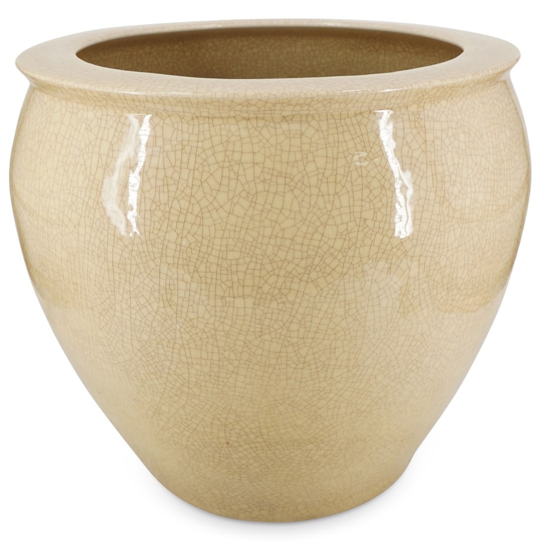 Chinese Crackled Porcelain Large Planter (1 of 5)