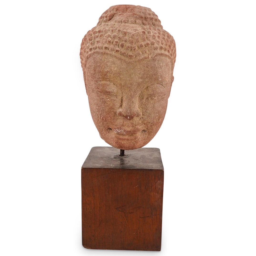 Ancient Southeast Asian Sandstone Head (1 of 11)