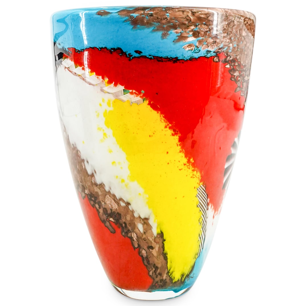 Style Of Dino Martens Glass Vase (1 of 3)