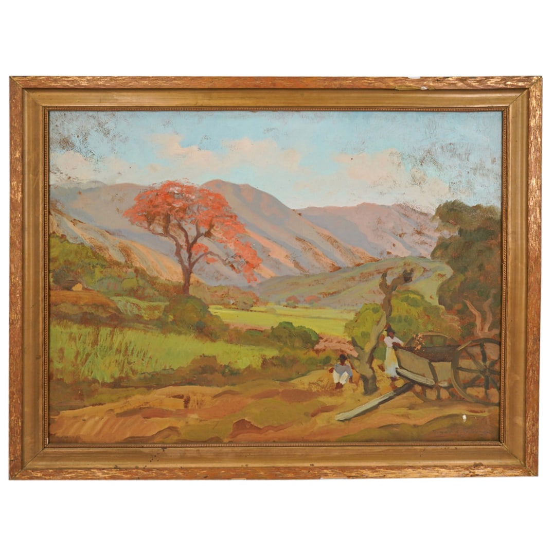 Tomas L. Golding (20th Cent.) Oil On Panel Landscape (1 of 9)