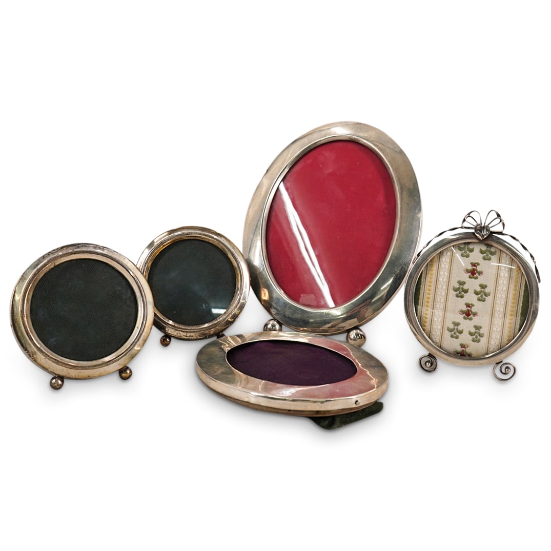 (5Pc) Vintage & Antique Sterling Silver Picture Frames (1 of 20)