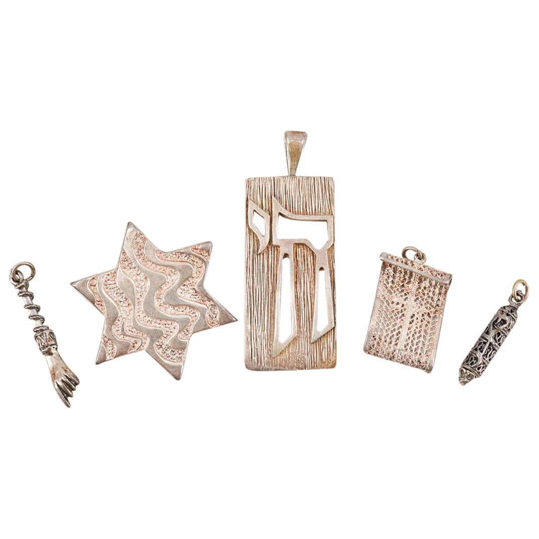 (5 Pc) Sterling Silver Pendants Grouping Set (1 of 12)