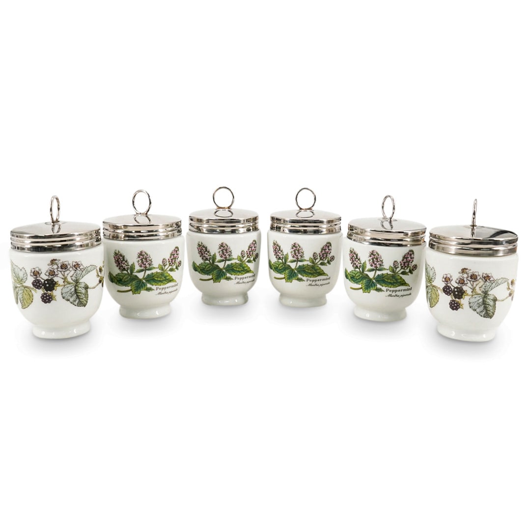 (6 Pc) Royal Worcester Egg Coddlers and Royal Worcester Herb Jars (1 of 15)