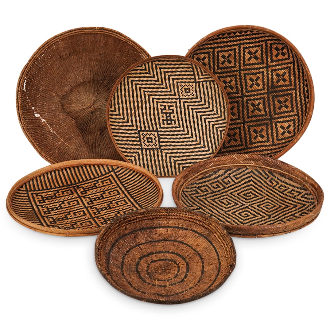 (5) Native American Woven Baskets. (1 of 20)
