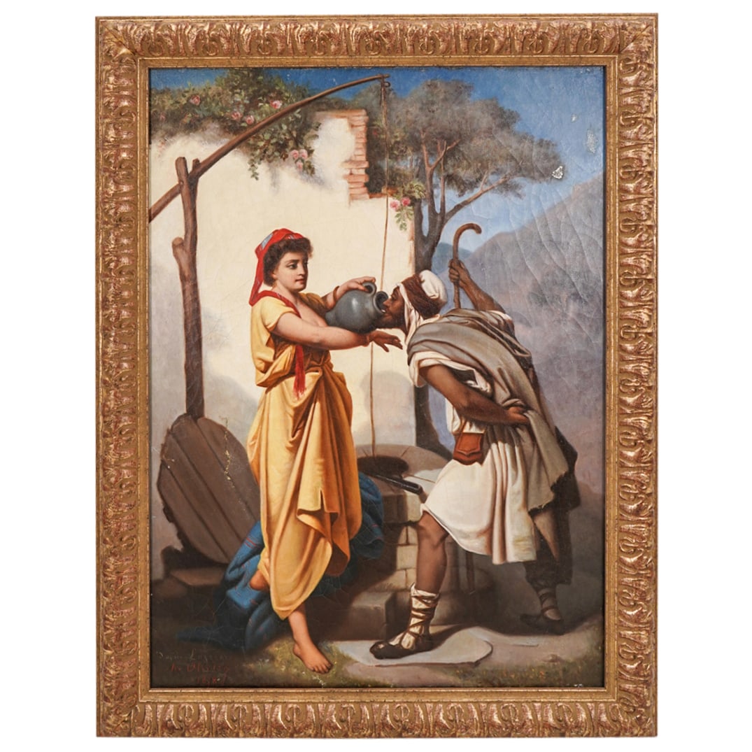 After Jean Raymond Hippolyte Lazerges Orientalist Oil On Canvas (1 of 8)