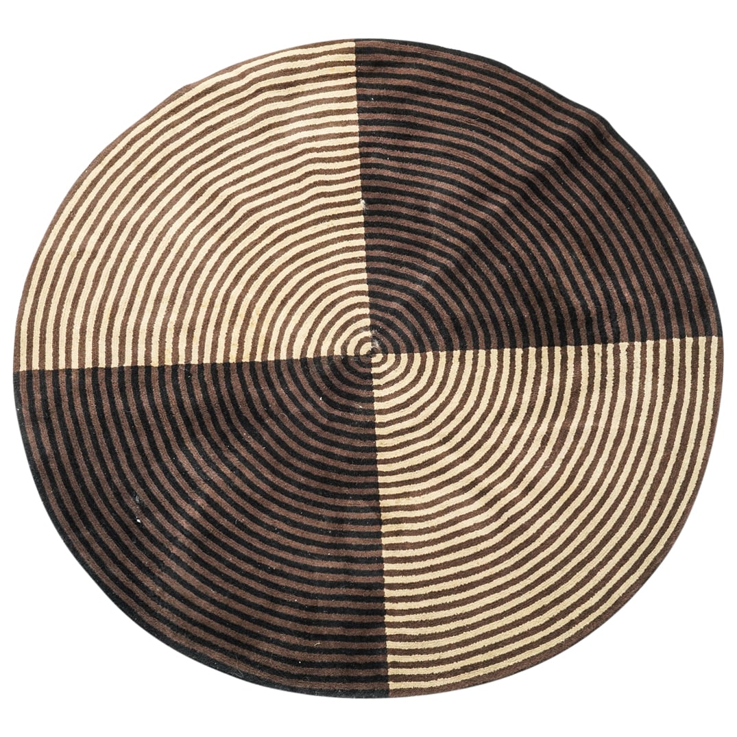 Ligne Roset X Peter Maly 'Galileo Taupe' Round Designer Rug (1 of 6)