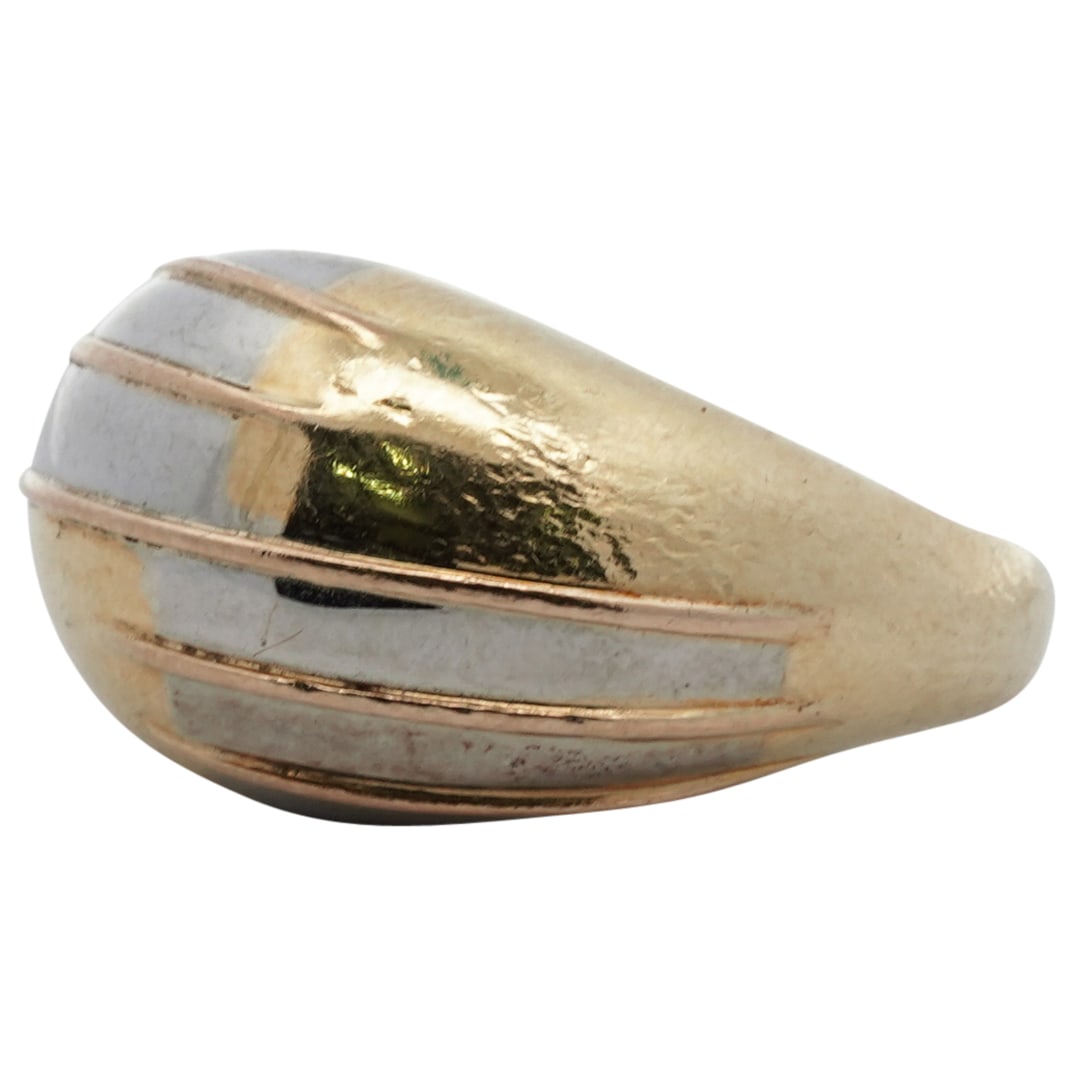 Italian 18k Gold Two Tone Ring (1 of 5)