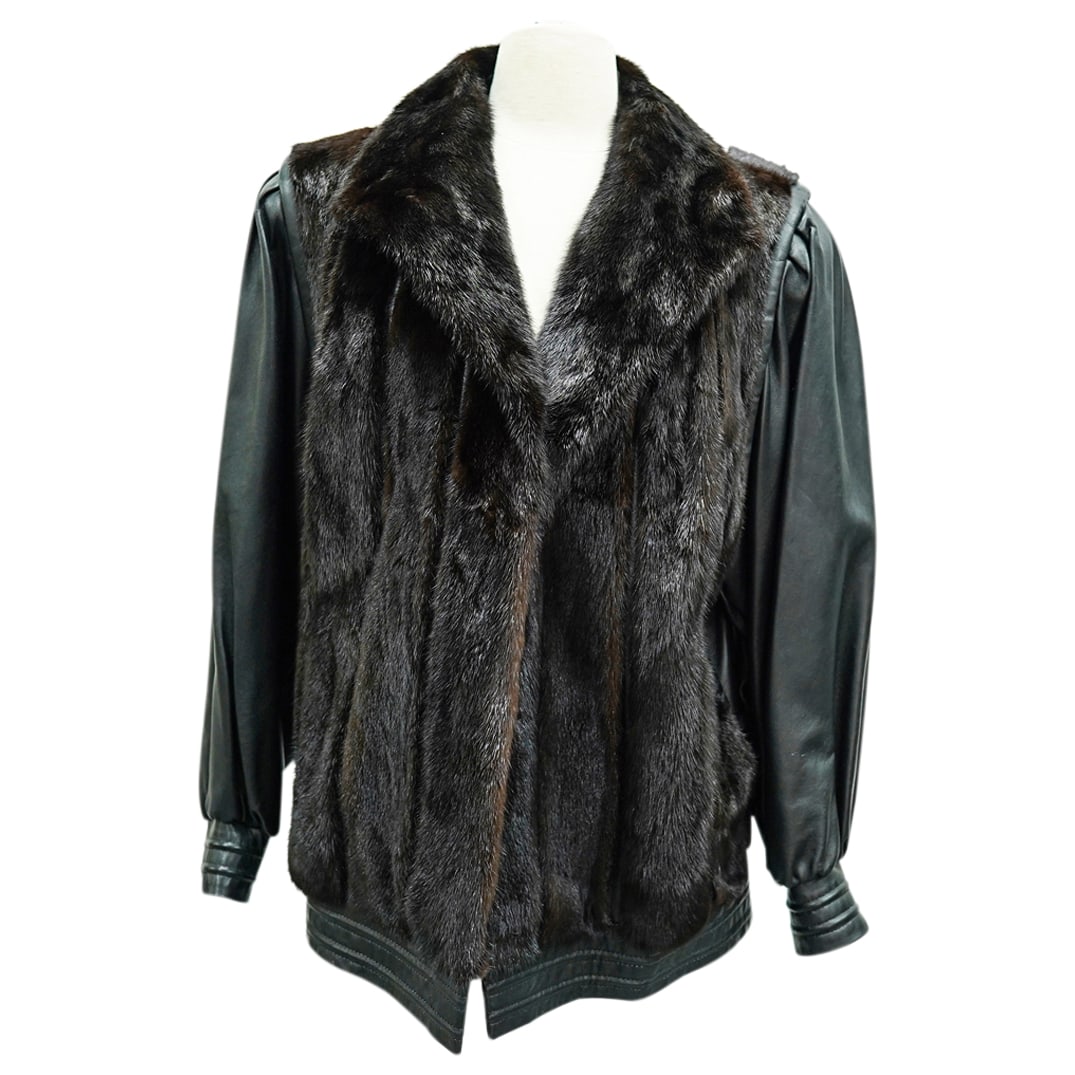 Vintage Furs Era Athens Leather & Fur Sports Jacket (1 of 11)