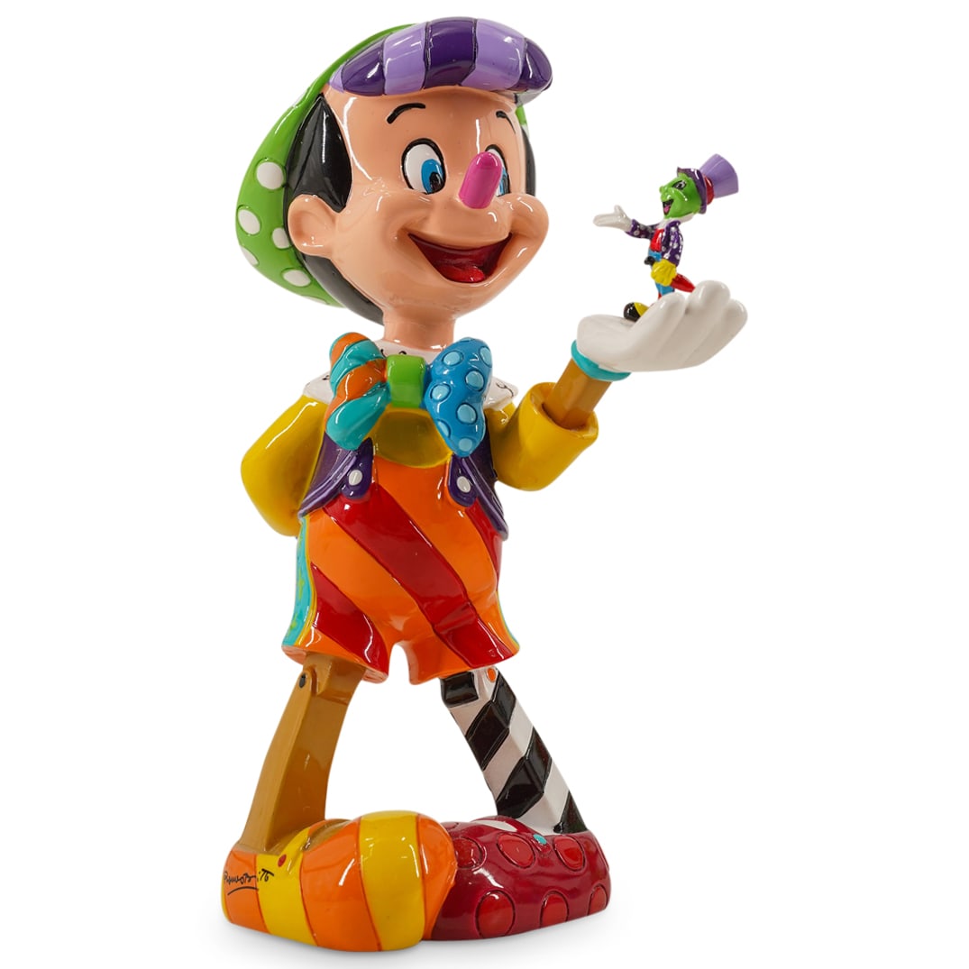Disney By Britto "Pinocchio" 75th Anniversary Polyresin Sculpture (1 of 6)