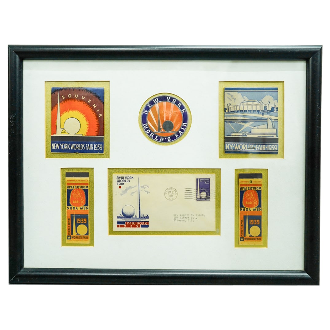 Framed 1939 New York World's Fair Memorabilia (1 of 6)