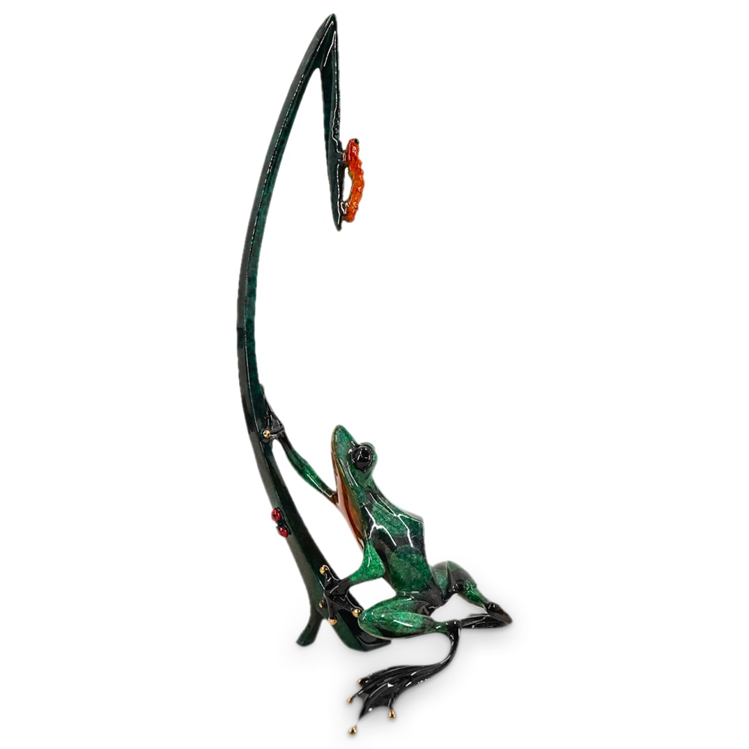 Tim Cotterill "Dinner for Two" Bronze Frog Sculpture (1 of 12)