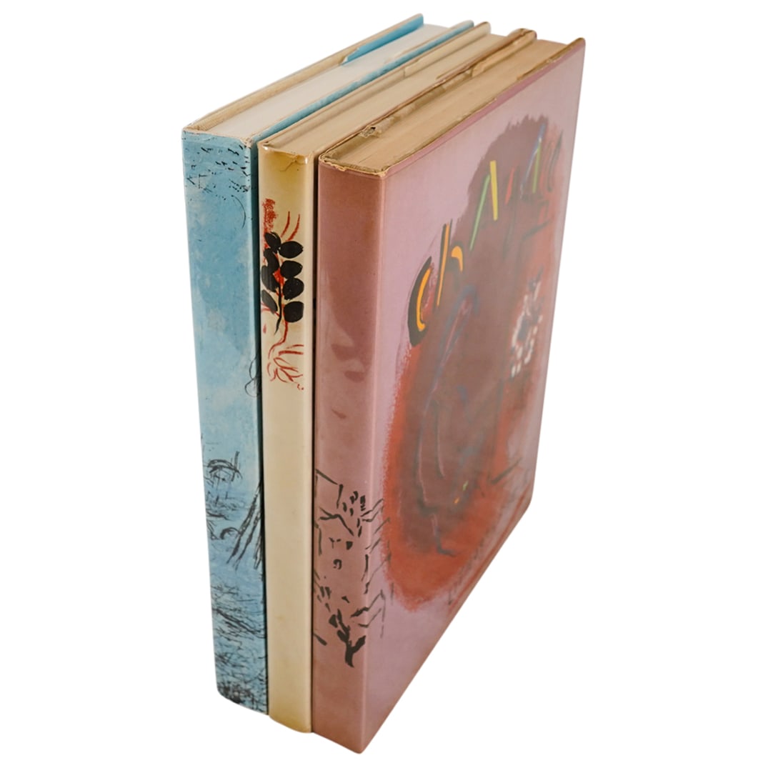 (3 Pc) "Chagall Lithographs" Hardcover Art Books Collection (1 of 18)