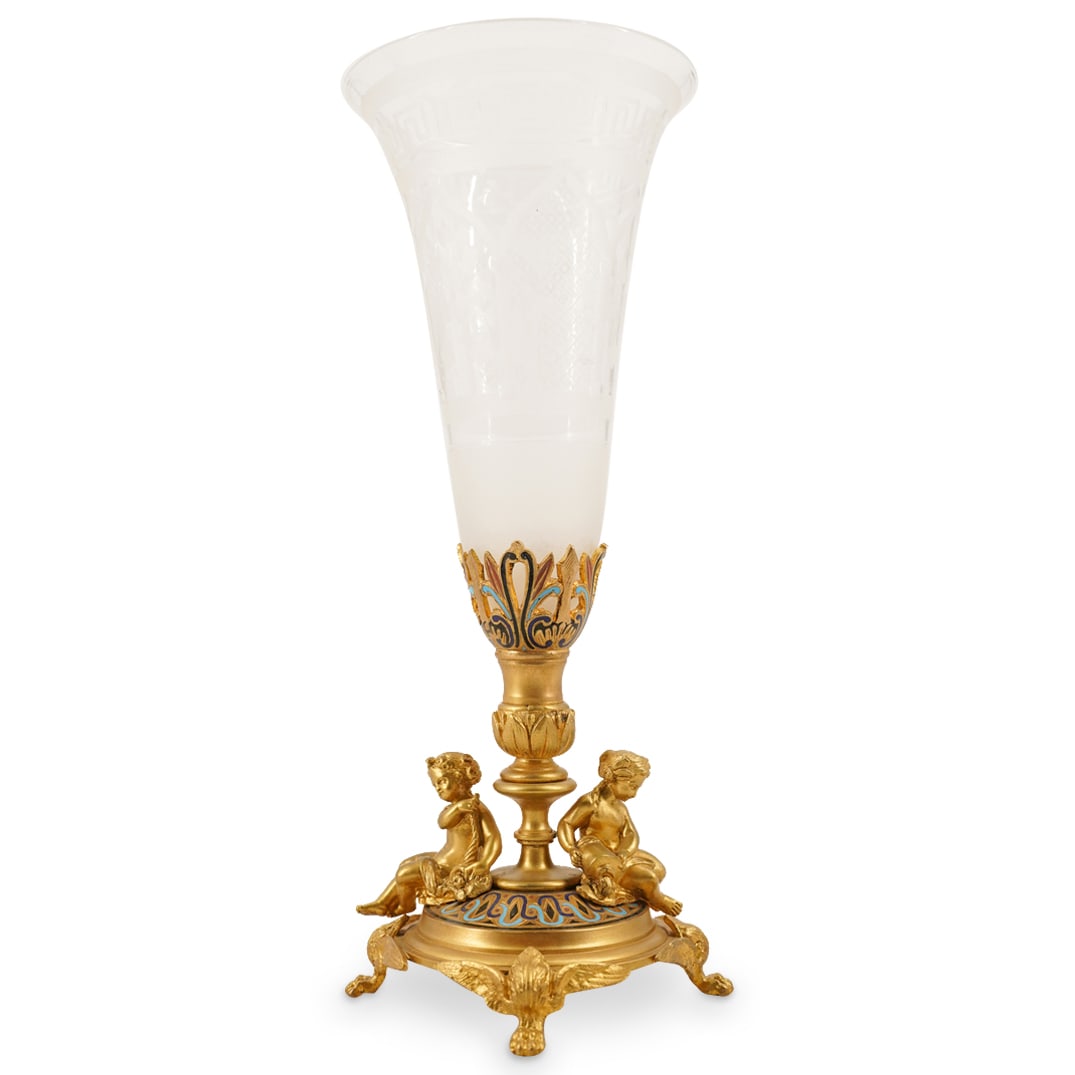 Baccarat Glass Trumpet Vase (1 of 5)