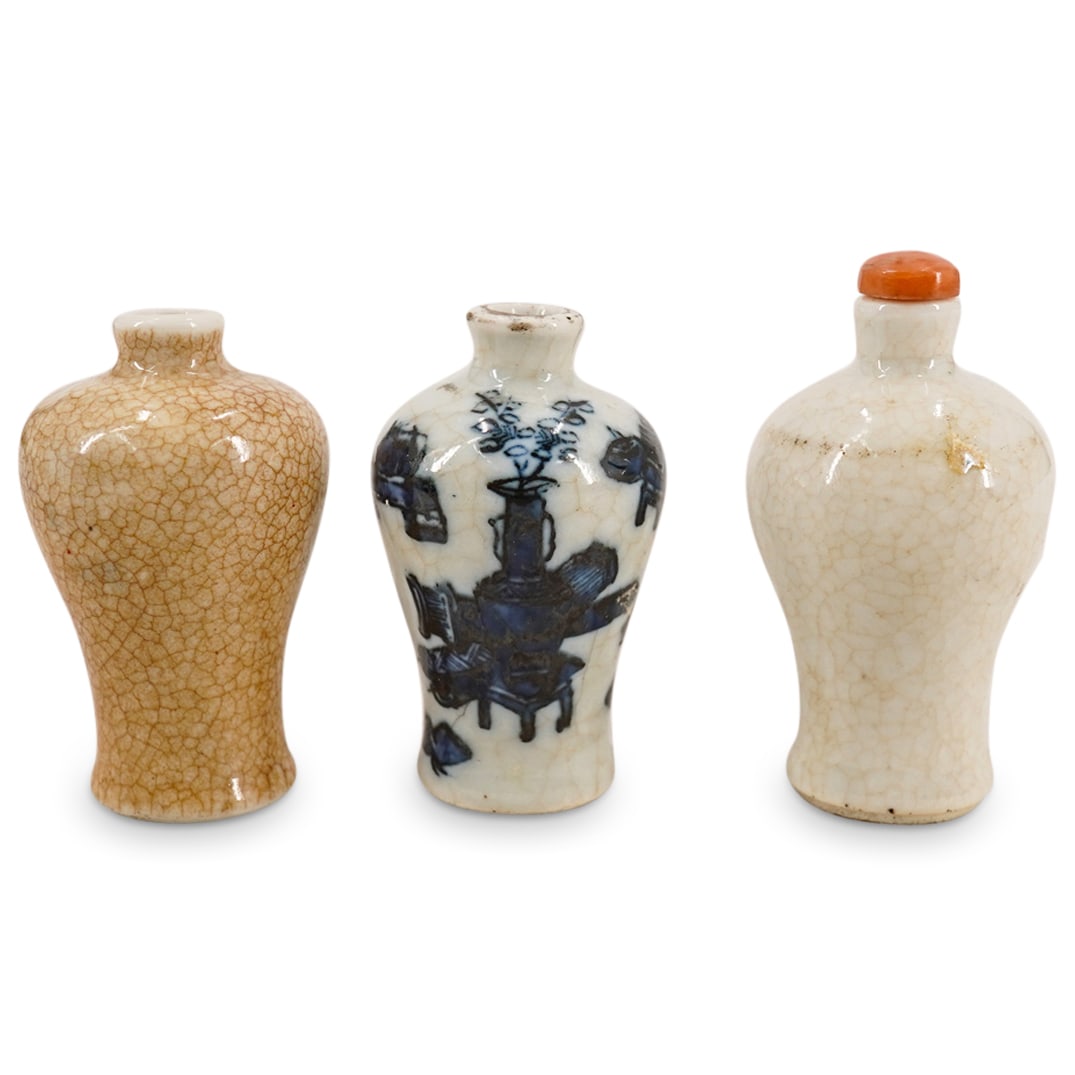 (3) Chinese Porcelain Snuff Bottles (1 of 15)