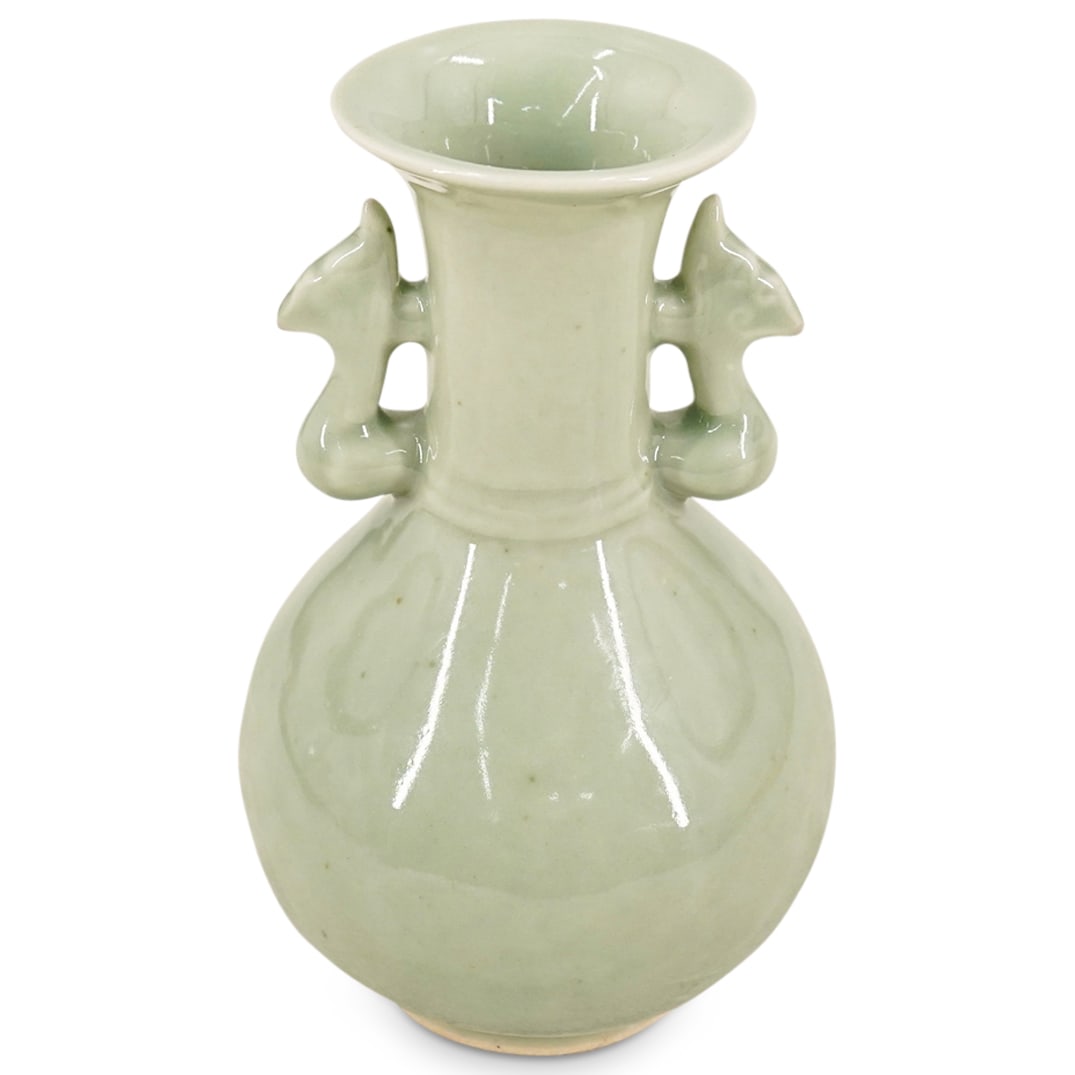 Chinese Longquan Celadon Glazed Vase (1 of 6)