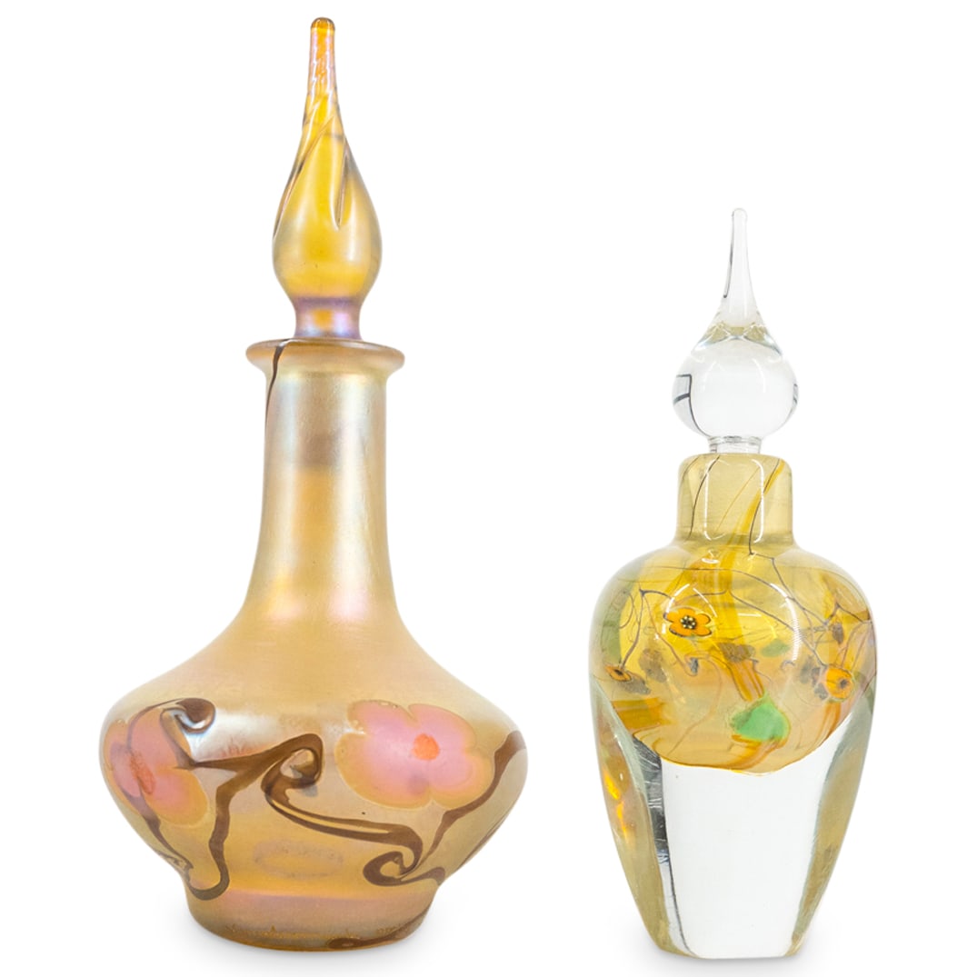 (2Pc) Vandermark Art Glass Perfume Bottles (1 of 7)