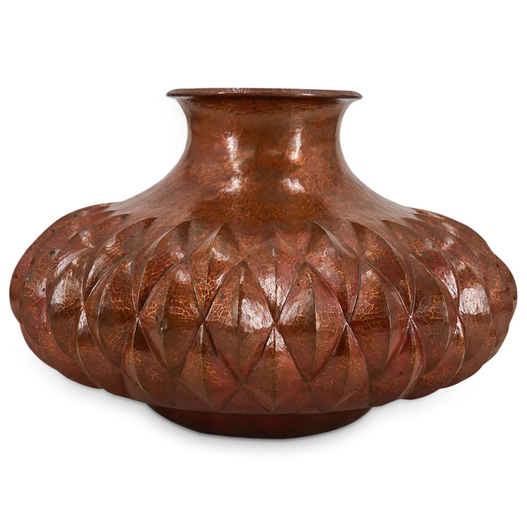 Punzo Angel Handmade and Hammered Copper Vase (1 of 8)
