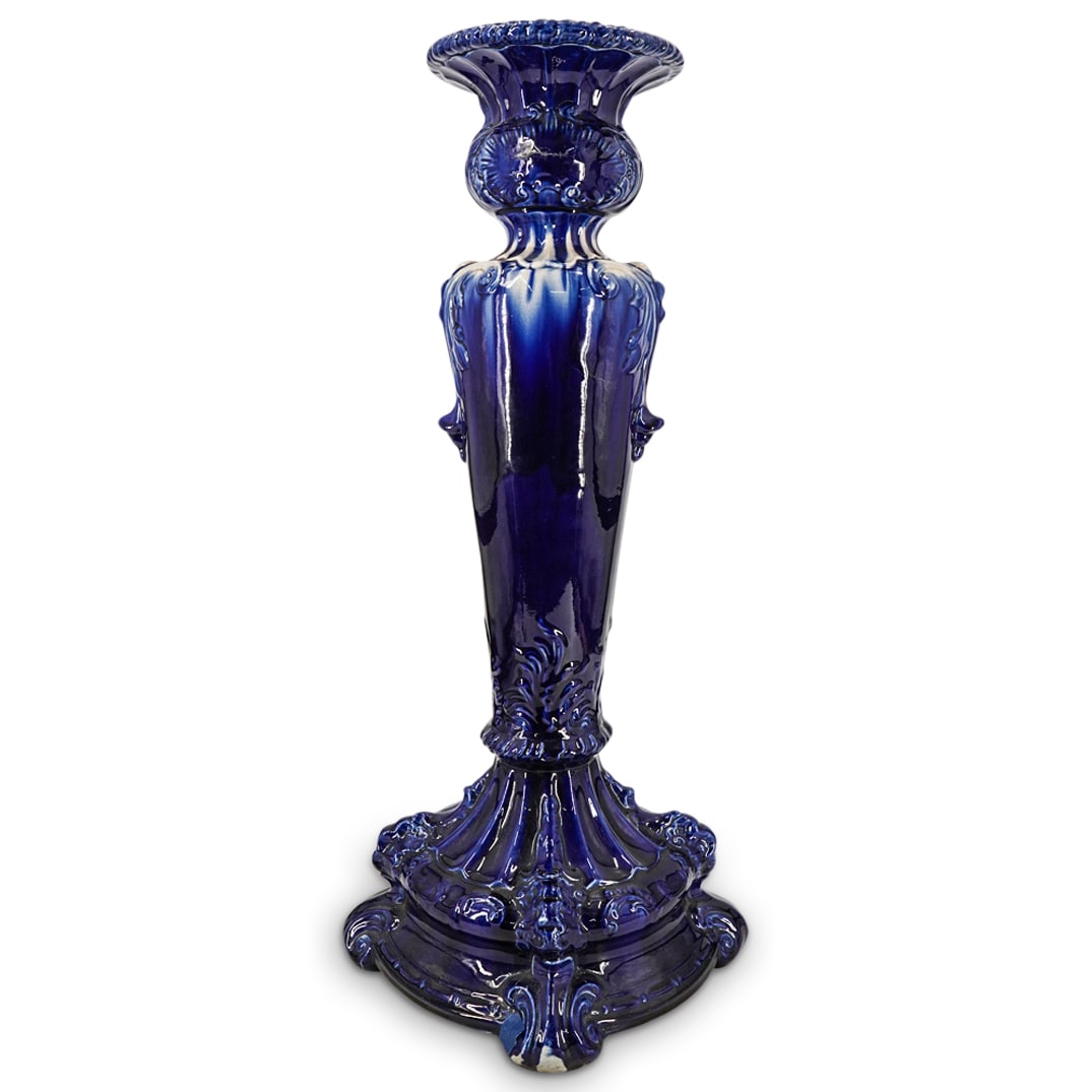 Flow Blue Porcelain Pedestal (1 of 15)